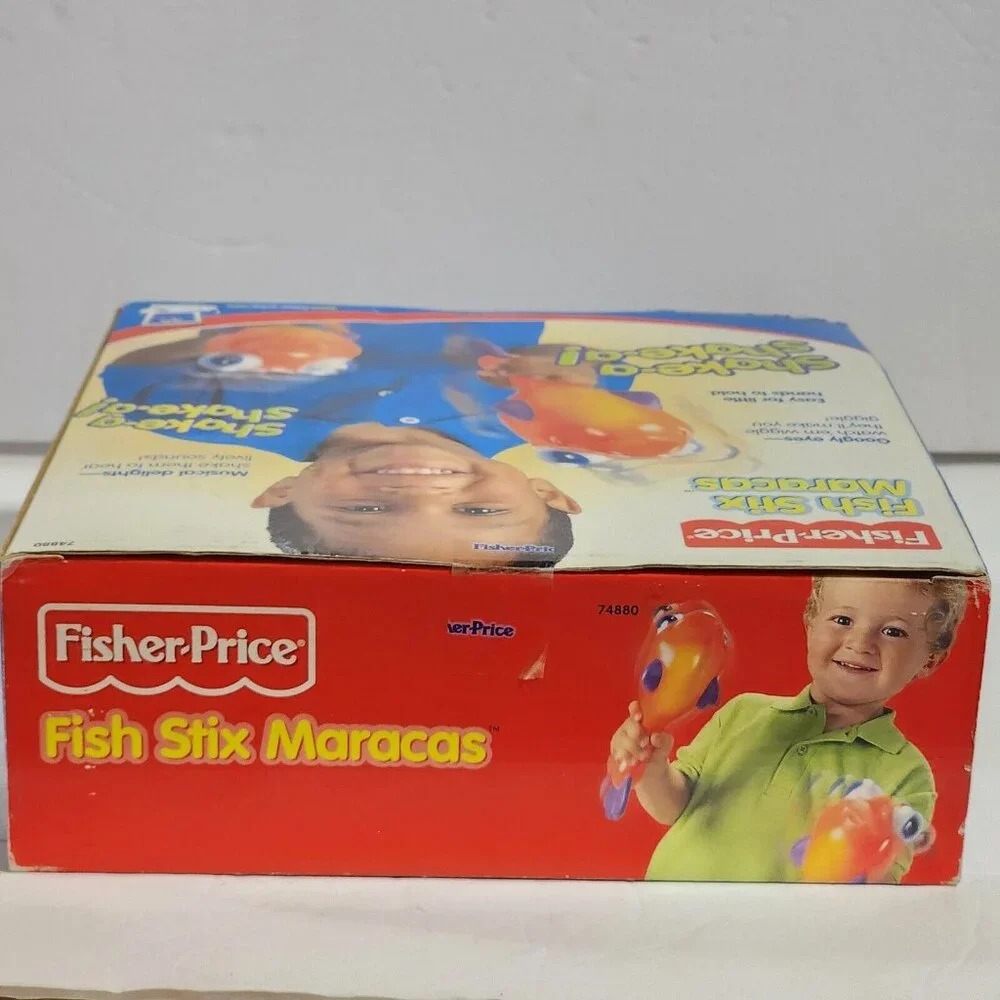 Fisher-Price Fish Stix Maracas Vintage 1999 74880 Mattel New Rare HTF